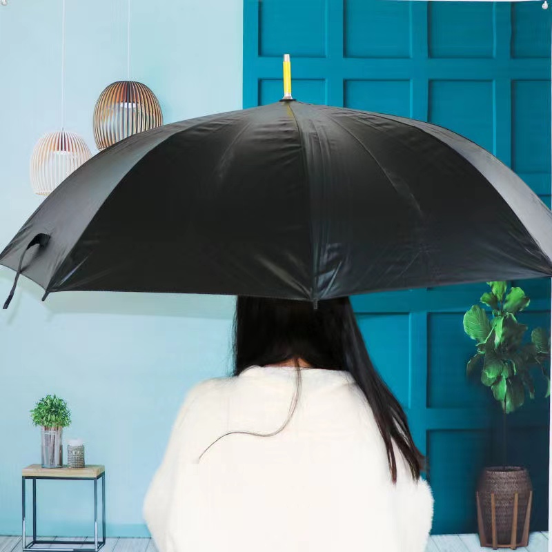雨泽101彩纤黑胶长伞70cm*8K