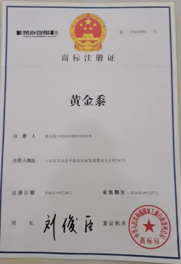黄金黍商标29类