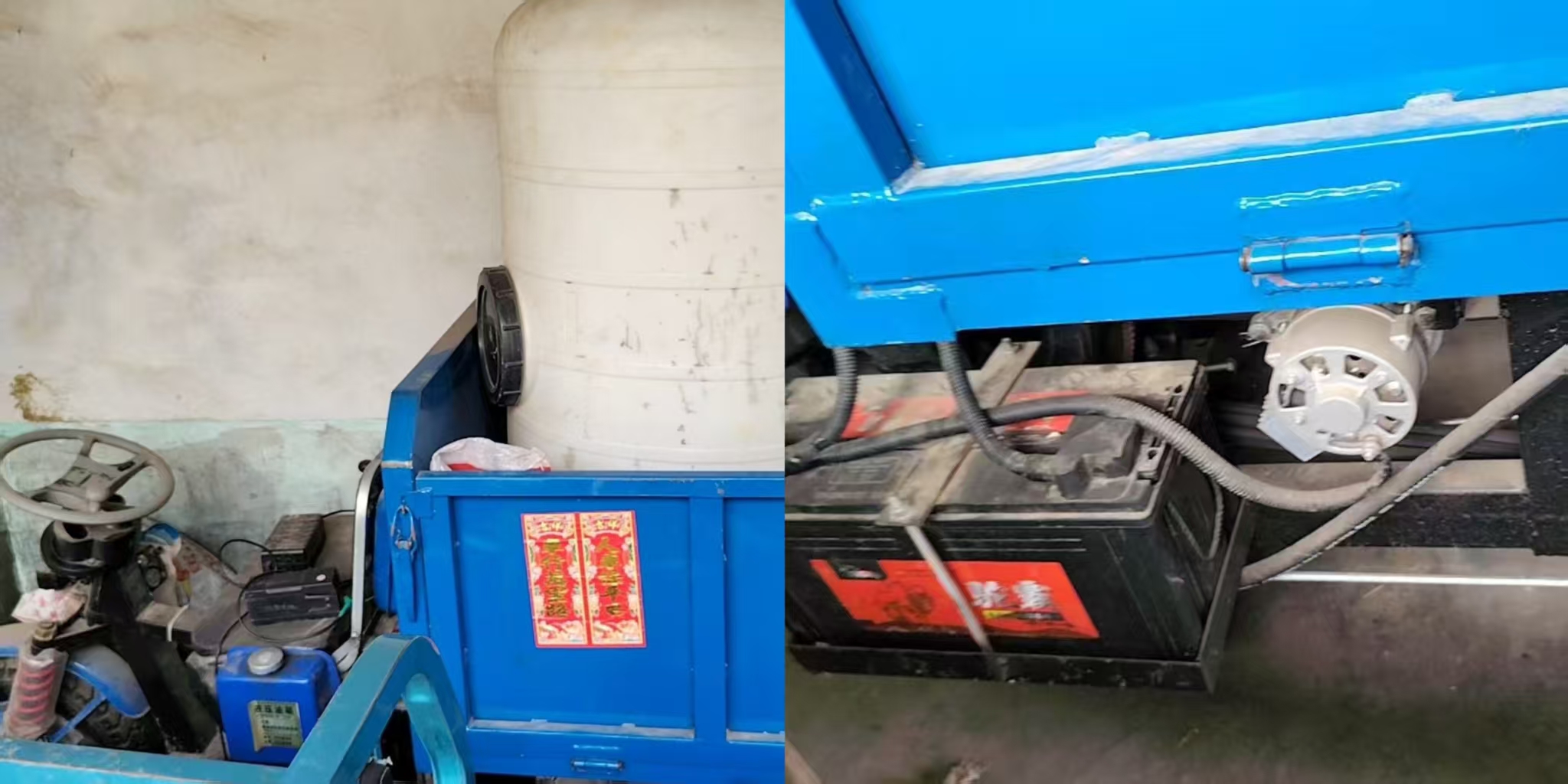 自卸车，长1.3宽1米自卸，电启动，基本没用，现寄卖价格5800元，闲置，支付微