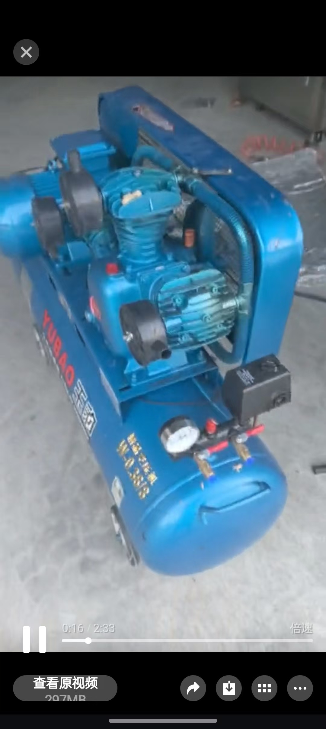 打气泵380伏，3000瓦电机，基本没有用，20年购买，买时两千多现寄卖900元